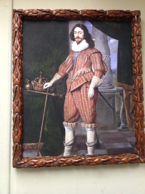 17th c. picture frame, carved with acorns and foliage 17th c. picture frame, carved with acorns and foliage