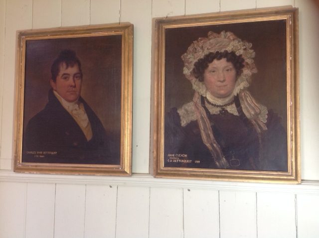 Pair of American portraits of C.D. Zetterquist, wife Anne Pair of American portraits of C.D. Zetterquist, wife Anne