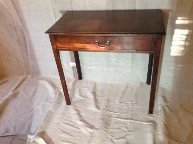 18thc. mahogany side table, English