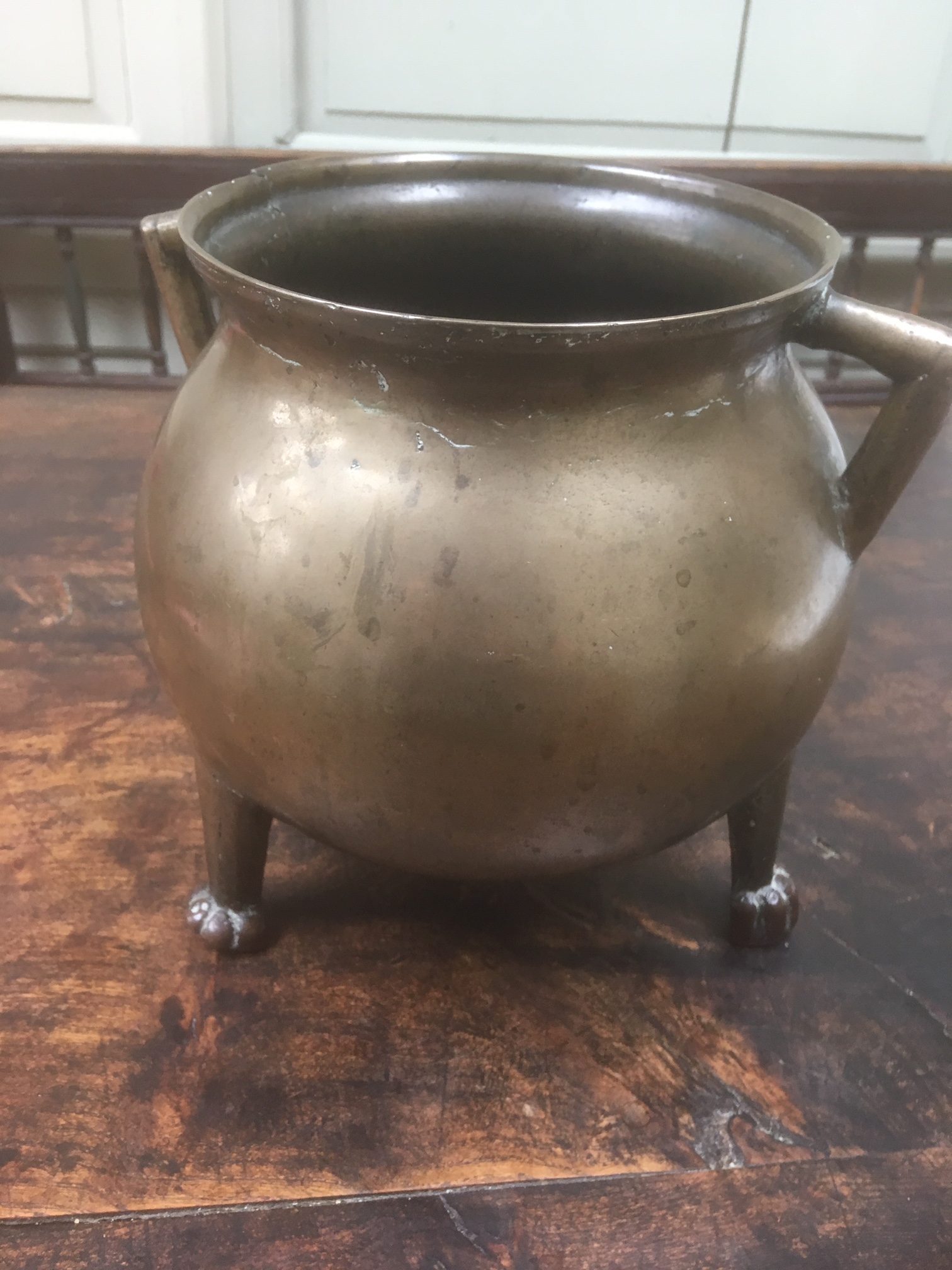 16th century bronze cauldron