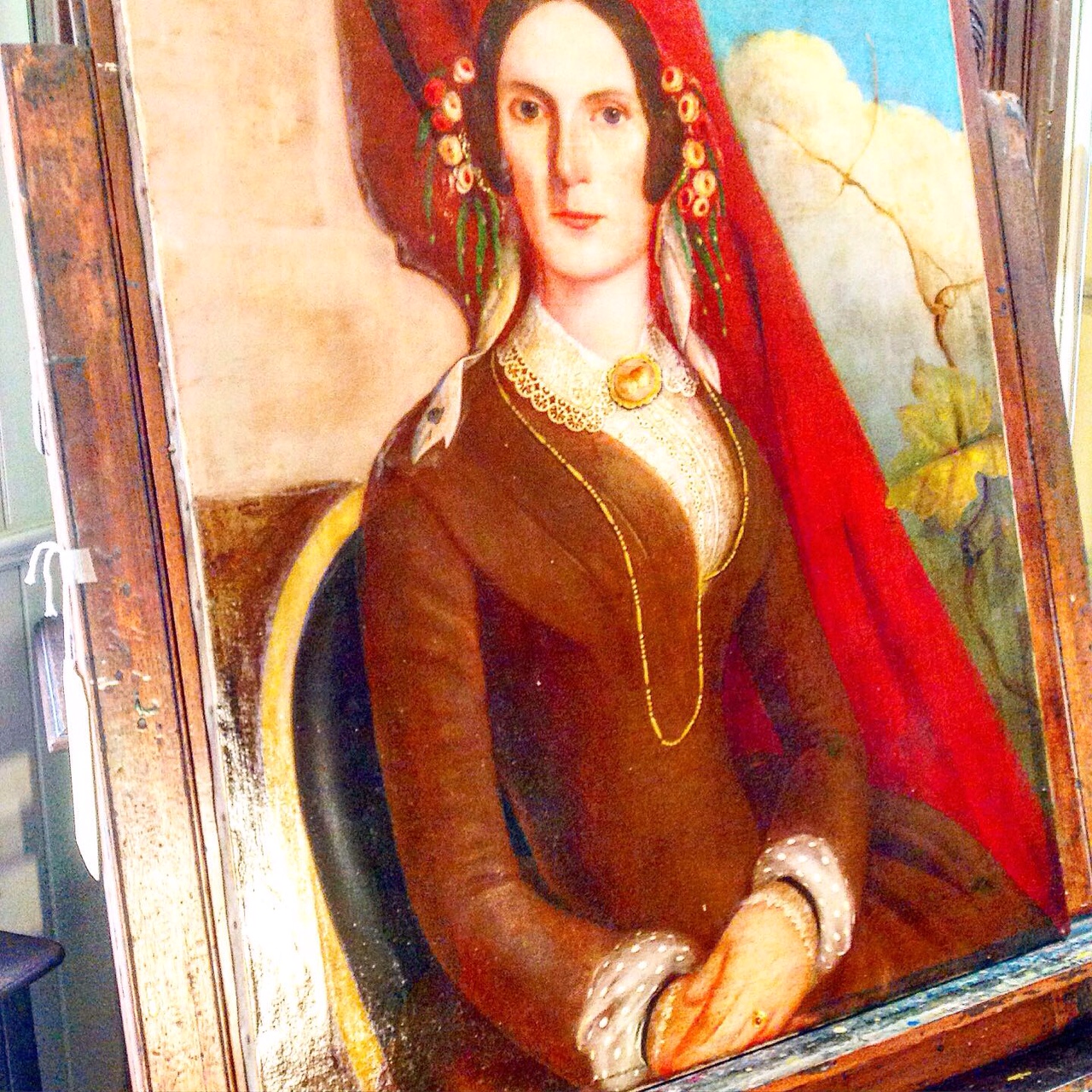 American portrait of Mrs Longworth, after restoration