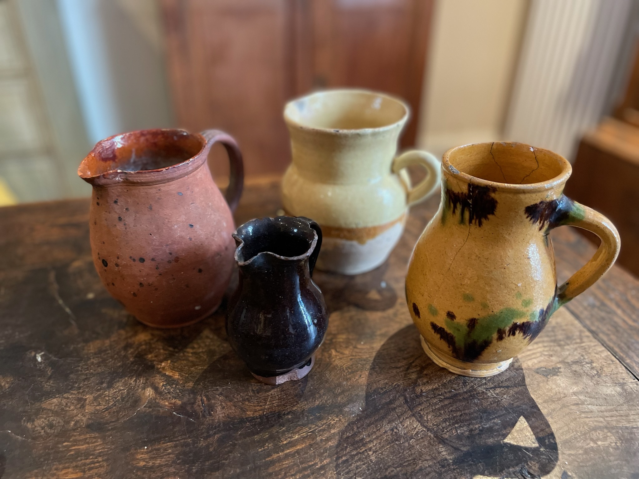 Slipware and other earthenware jugs